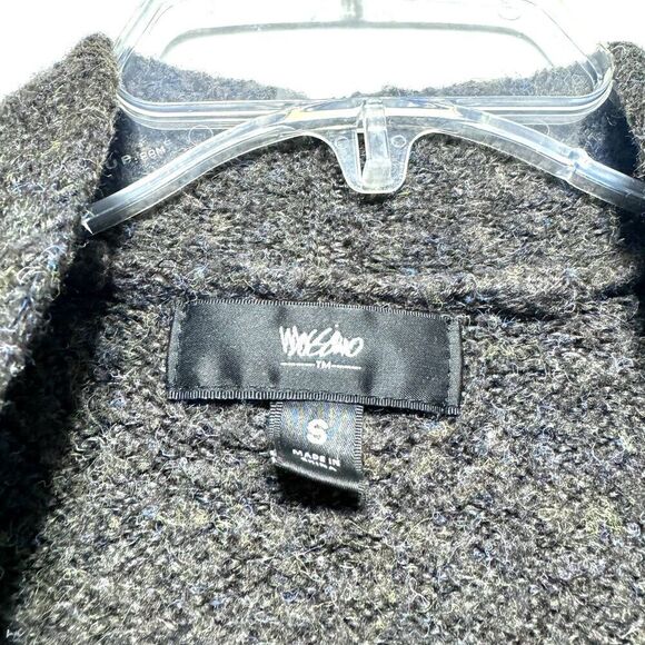 Mossimo Cardigan Sweater Wool Blend Chunky Knit Long Length Gray Womens sz Small - Picture 6 of 7